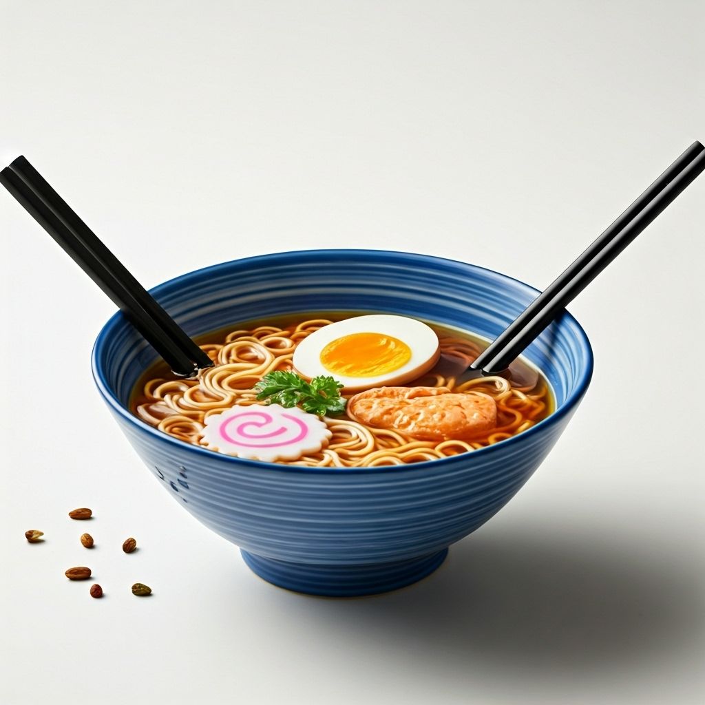 Premium SwiftBowl ramen in sustainable packaging
